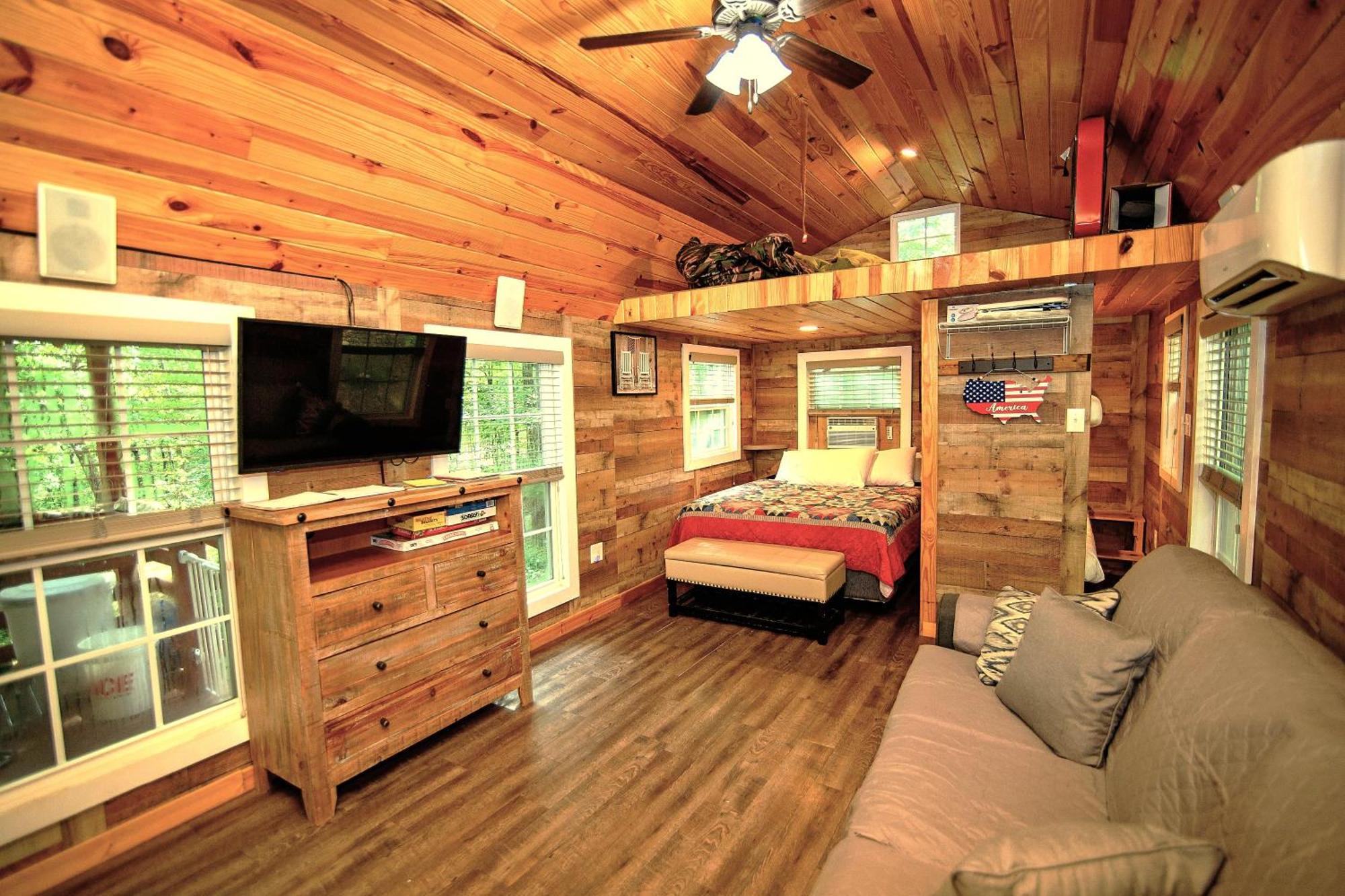 The Americana - Parker Creek Bend Cabins Murfreesboro Exteriör bild