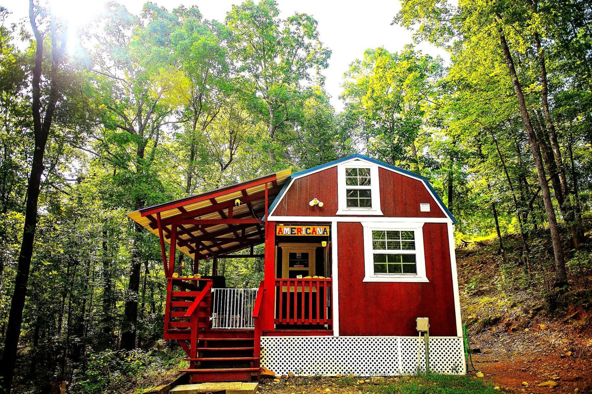 The Americana - Parker Creek Bend Cabins Murfreesboro Exteriör bild