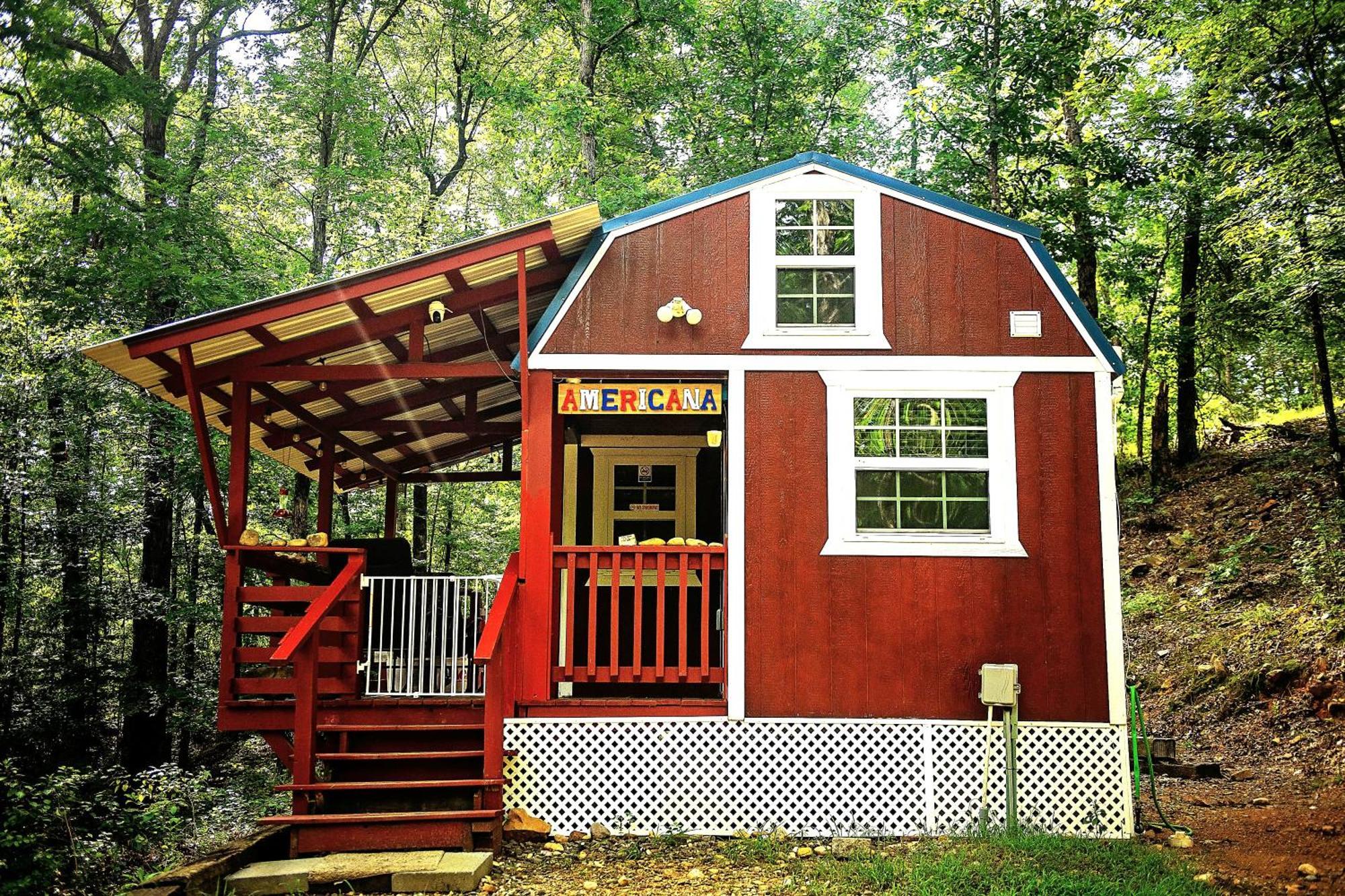The Americana - Parker Creek Bend Cabins Murfreesboro Exteriör bild